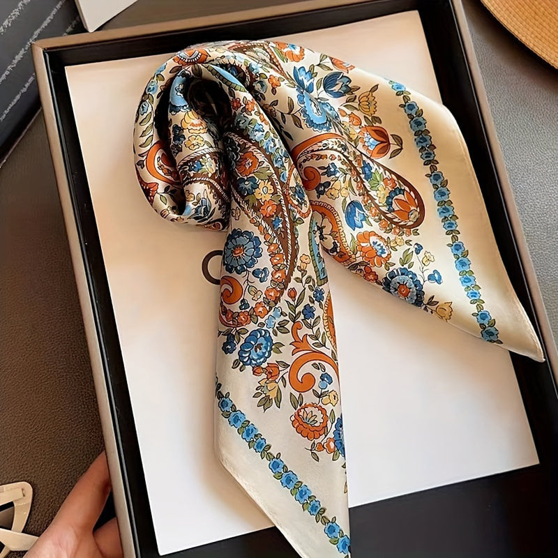 Elegant Blommig Halsduk