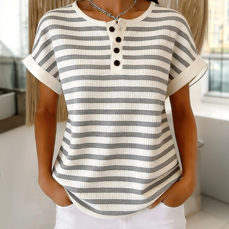 Casual Randig T-Shirt