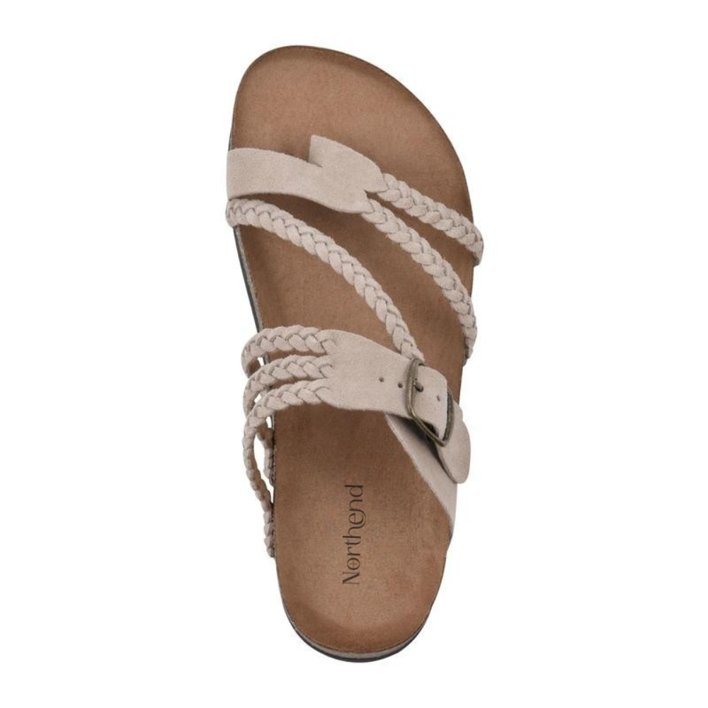 Sandaler av flätad kork