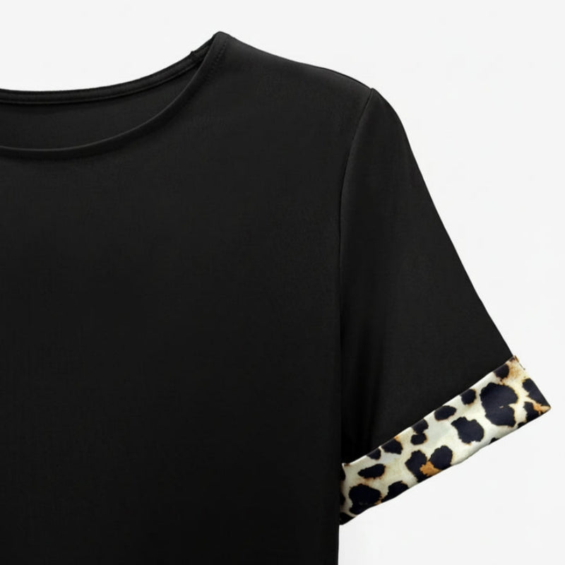 Vintage Leopardmönstrad Klänning