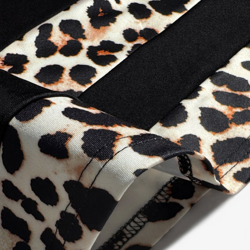 Vintage Leopardmönstrad Klänning