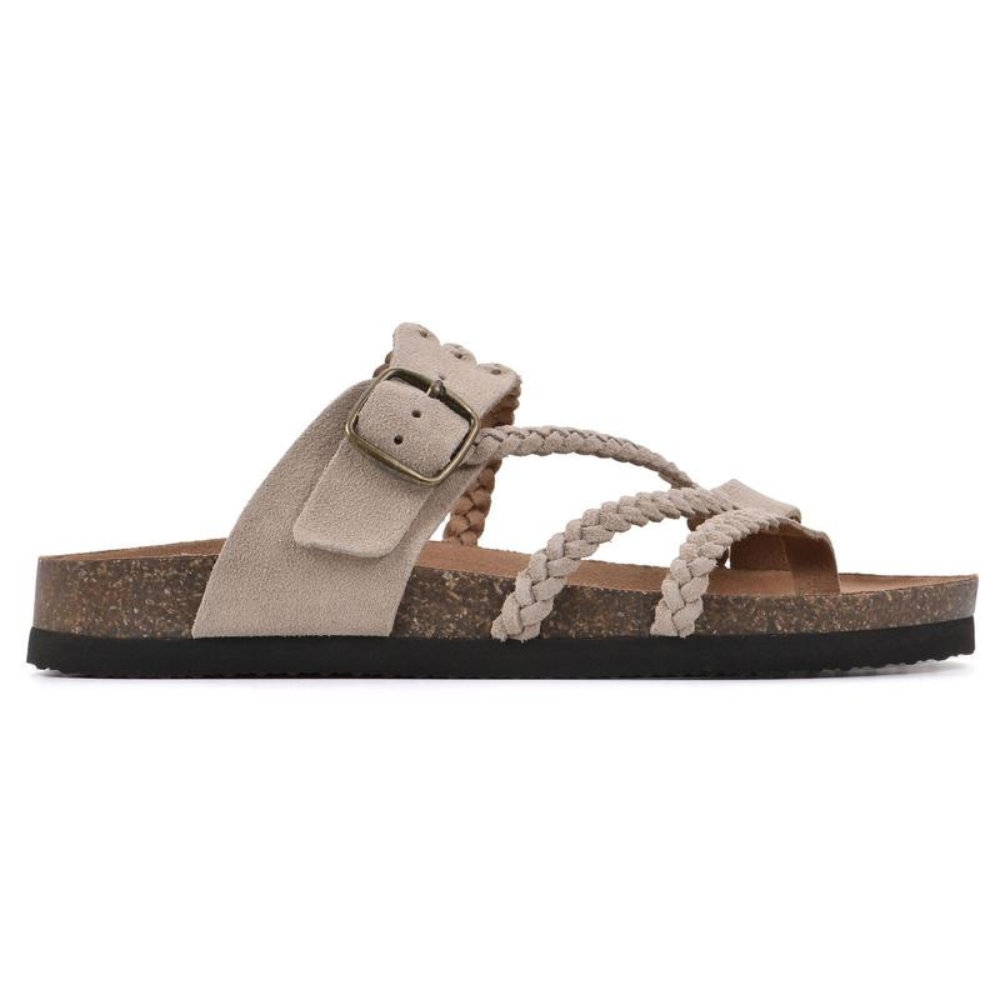 Sandaler av flätad kork