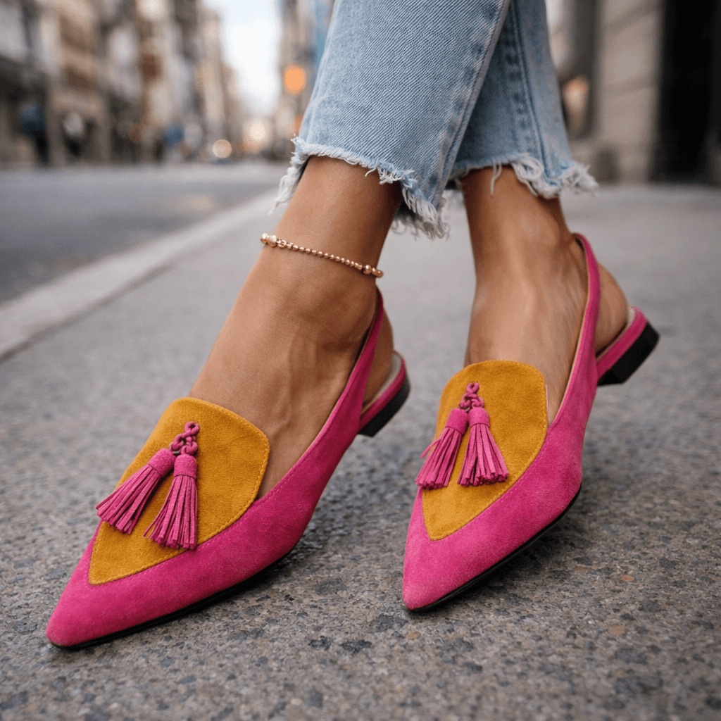 Élodie | Eleganta Sandaler med Tofsar