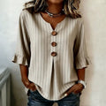 Vintage Randig Blus