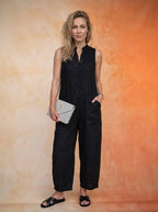 Ärmlös sommarjumpsuit