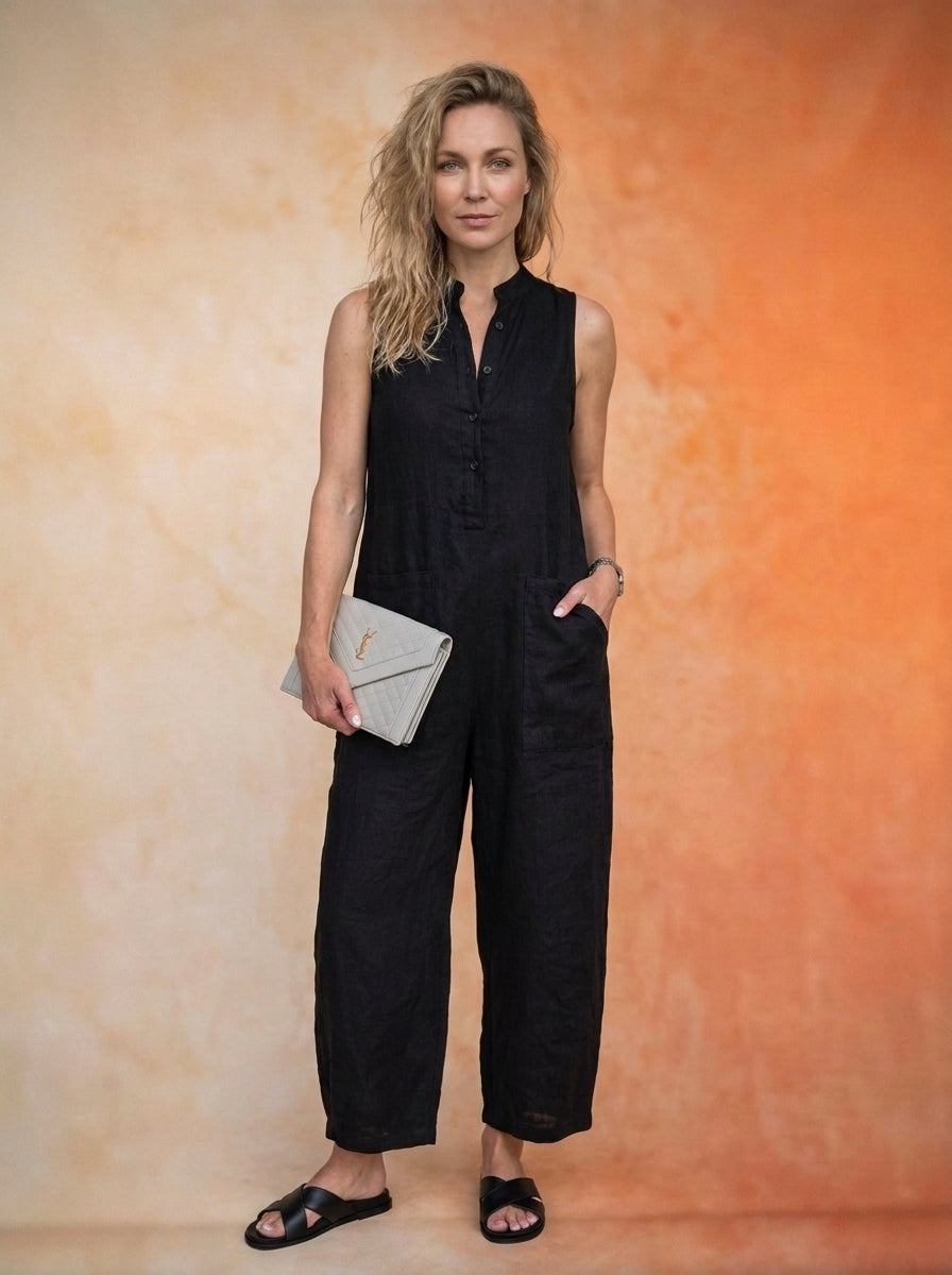 Ärmlös sommarjumpsuit