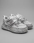 Bryan texturerade sneakers – Vita