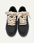 Marcos texturerade sneakers – Svarta