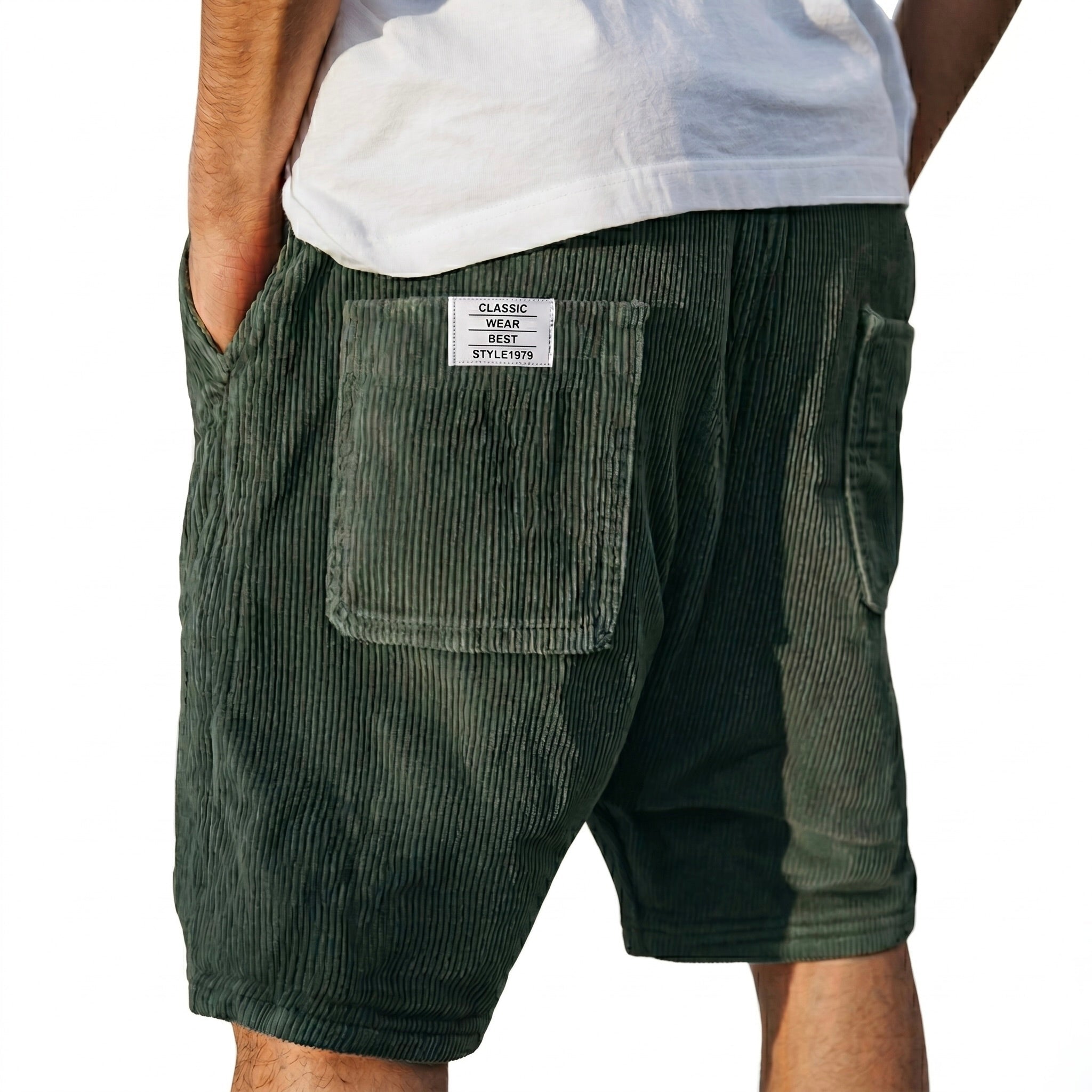 Víctor | Eleganta shorts i sammet