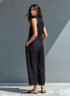 Ärmlös sommarjumpsuit
