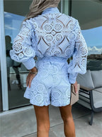 Amelina - Elegant Spets Tvådelade set