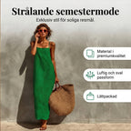 📢📢 40 % RABATT!! ⏰ Avslappnad enfärgad nattlinne-klänning för dam