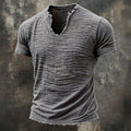 Lagom Mode | Vintage T-shirt med V-ringning